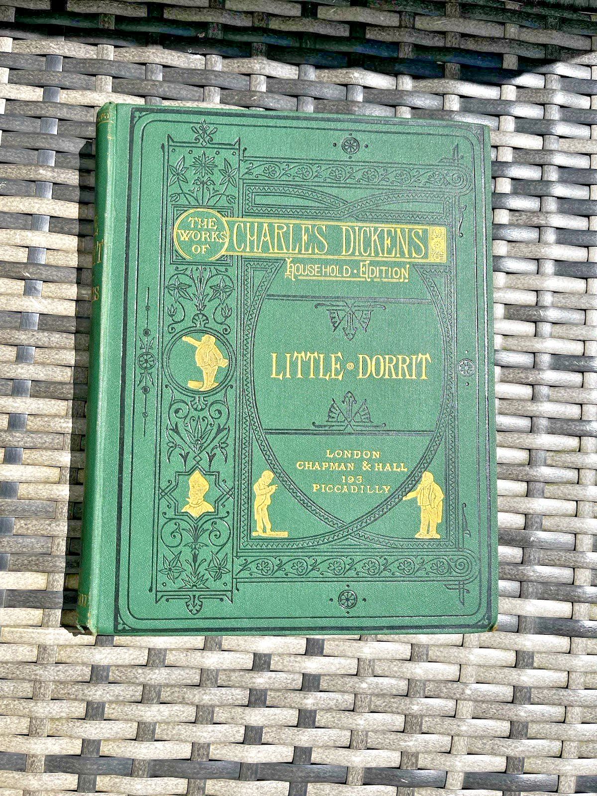 8 Antique Books The Works Of Charles Dickens Household Edition Chapman & Hall photo vintage