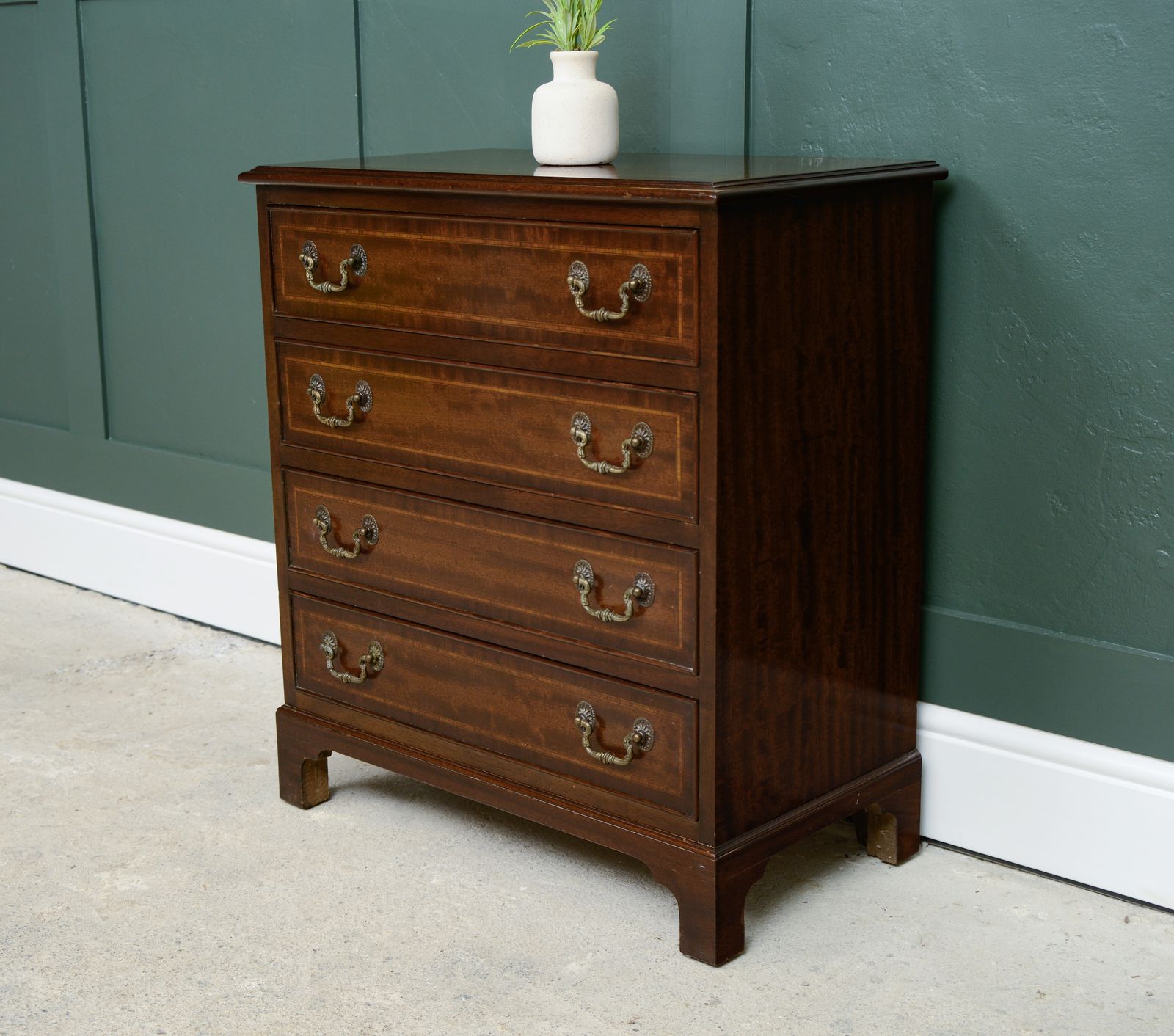 Small Regency Style Chest Of Drawers   Mahogany   Georgian Style photo vinterior