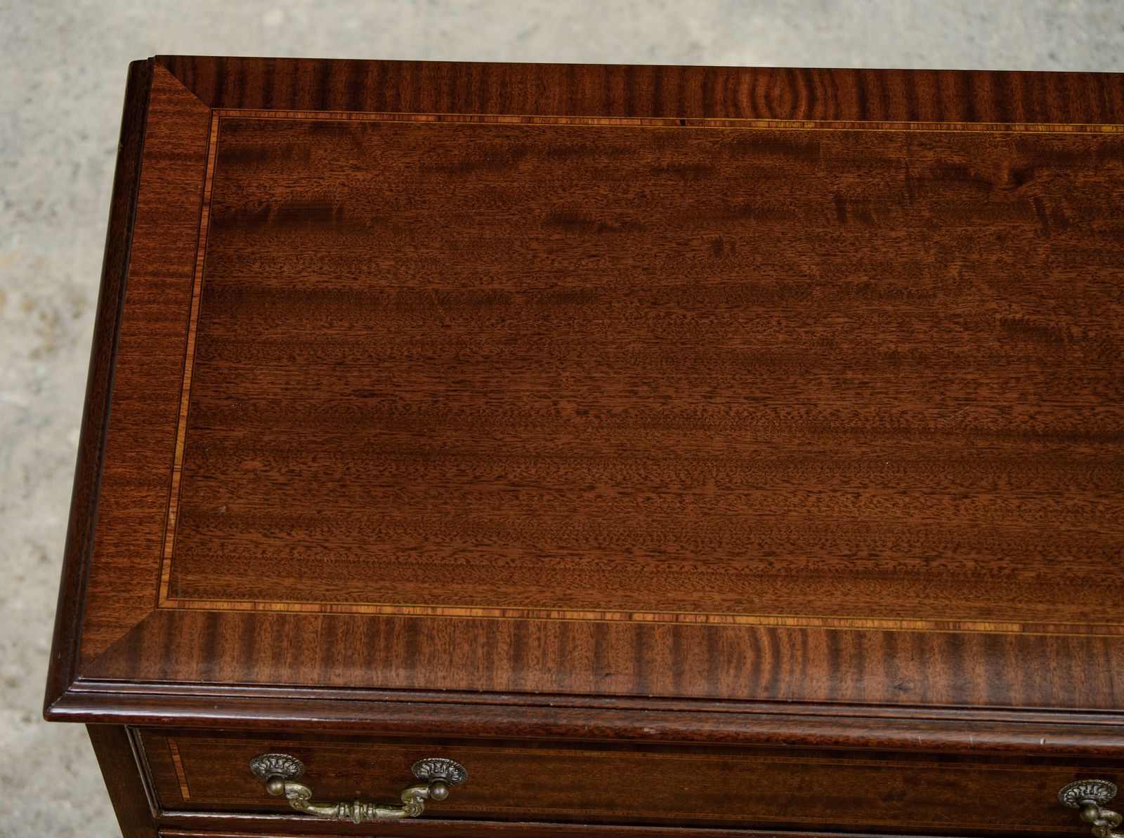 500.0 Small Regency Style Chest Of Drawers   Mahogany   Georgian Style photo