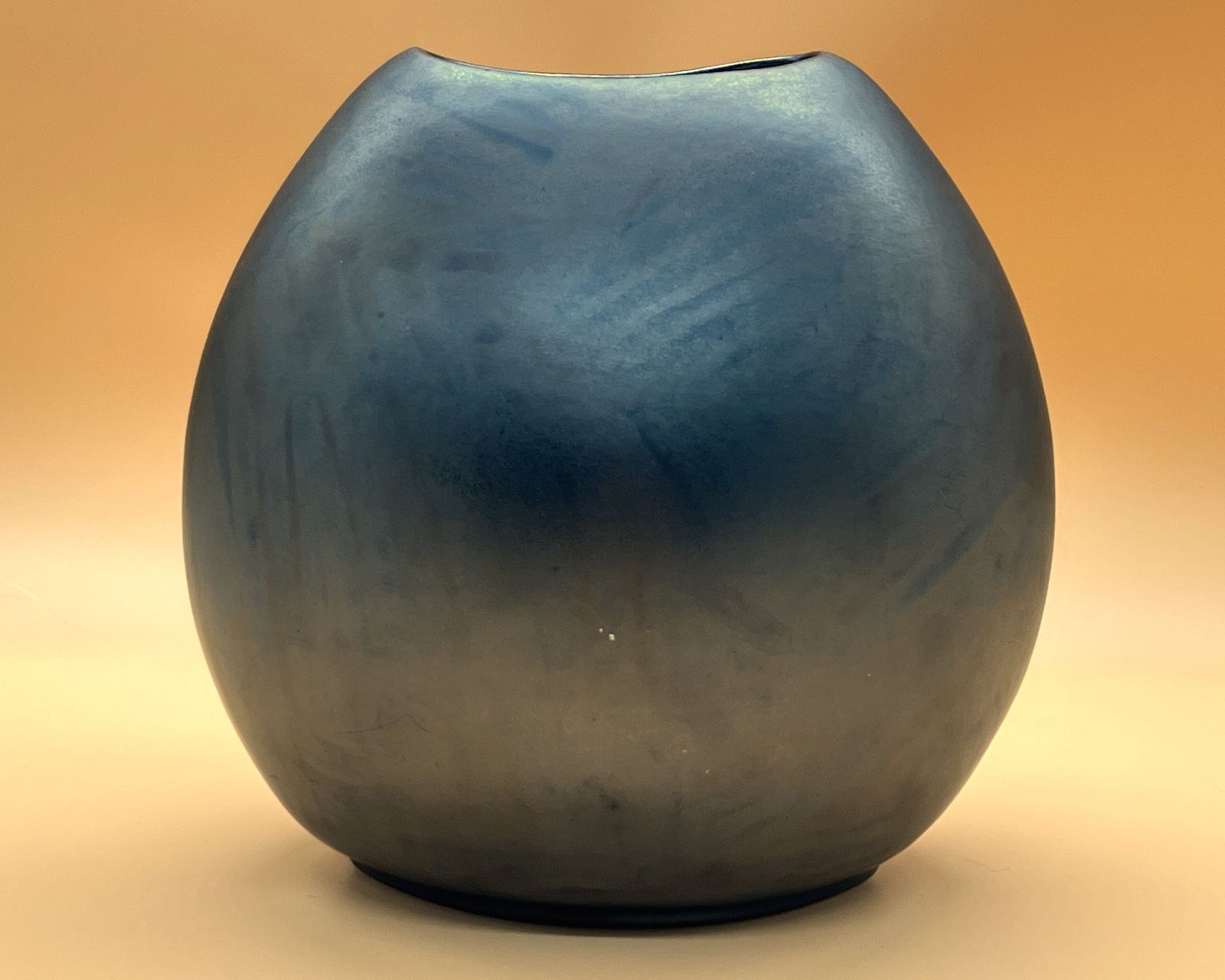 Poole Pottery Galaxy Living Glaze Purse Vase. Height 7.5". photo for sale