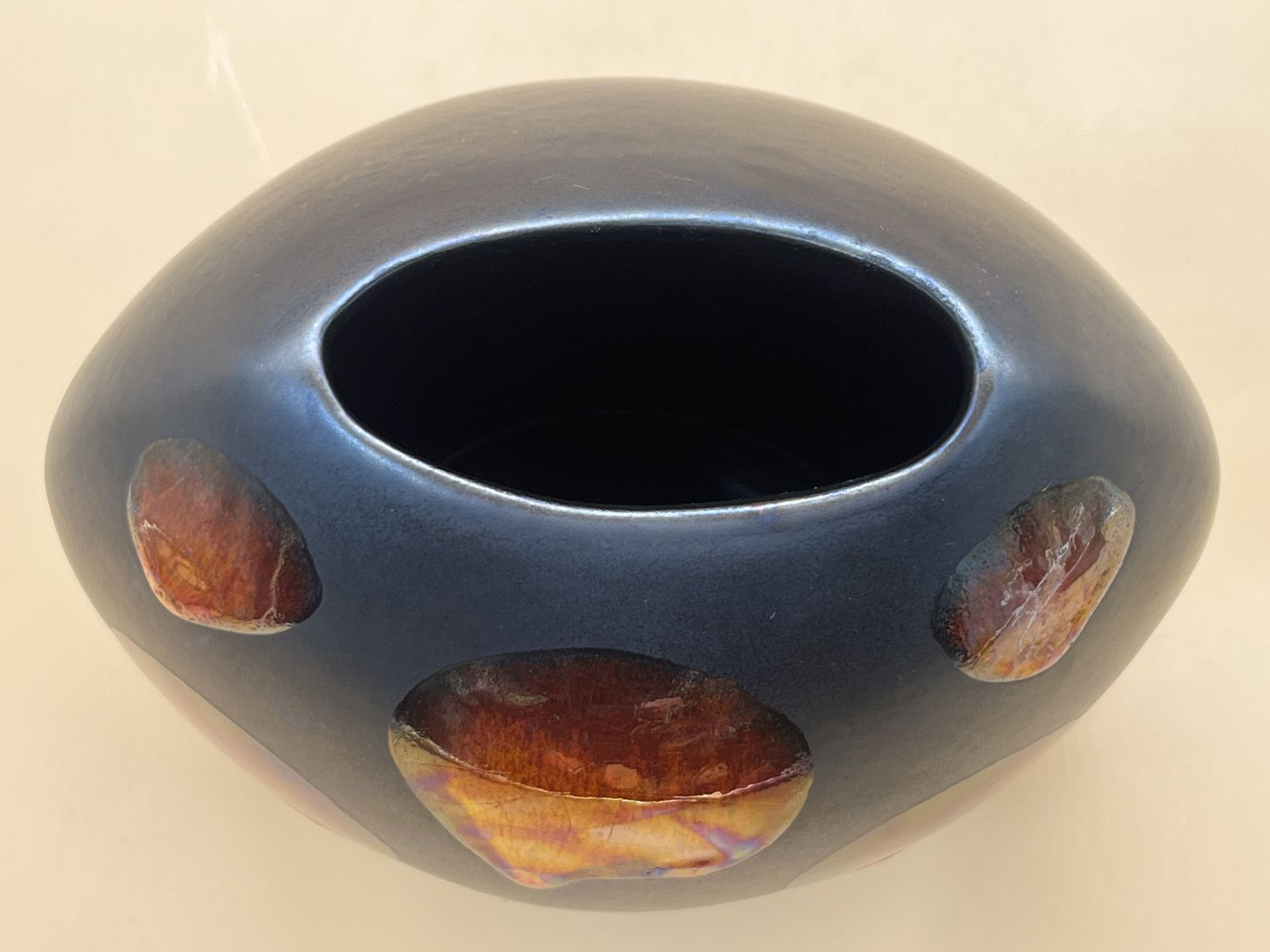 Poole Pottery Galaxy Living Glaze beursvase. Hoogte 7,5". photo vinterior