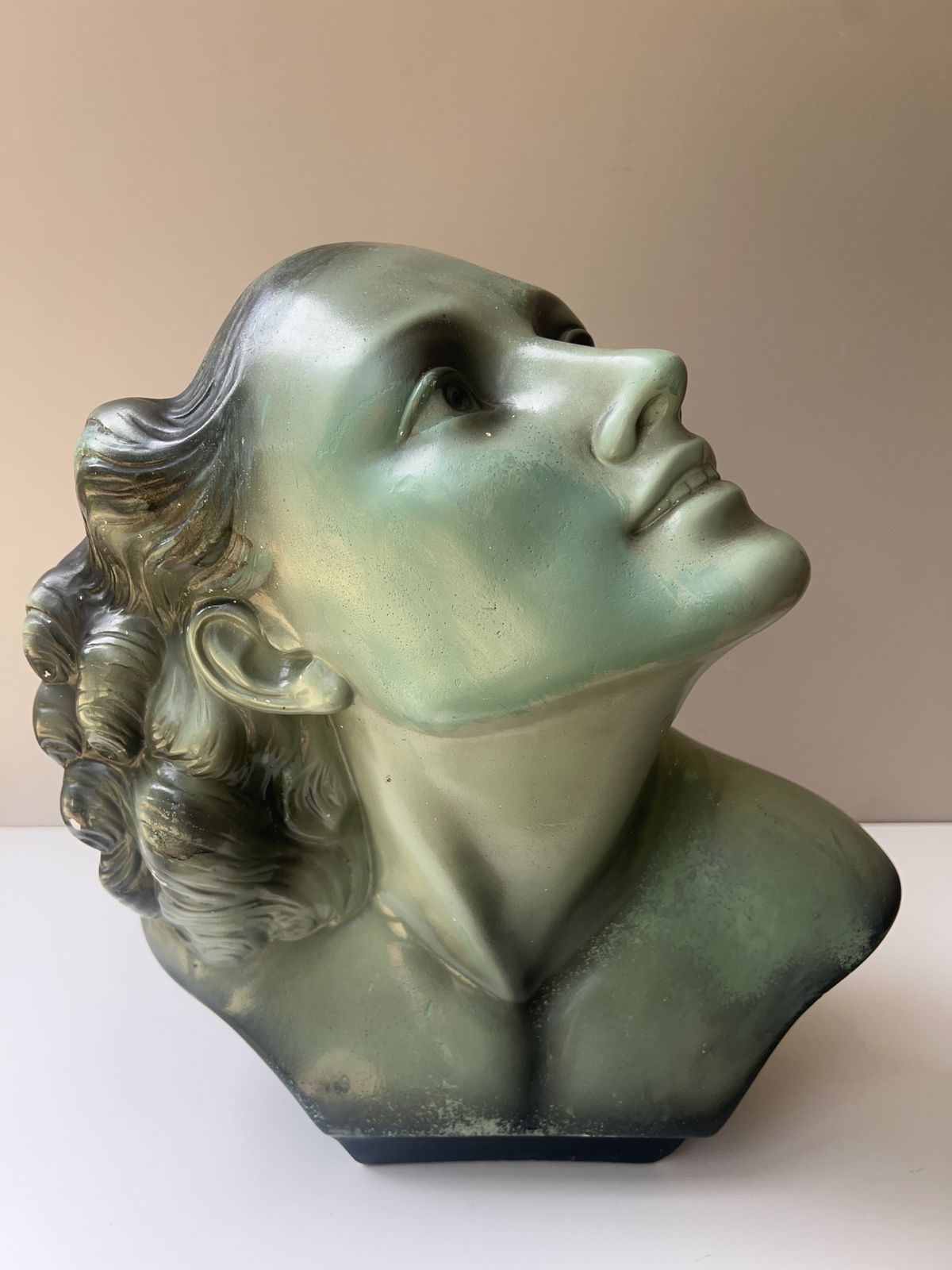 Large Art Deco Déposé Female Bust