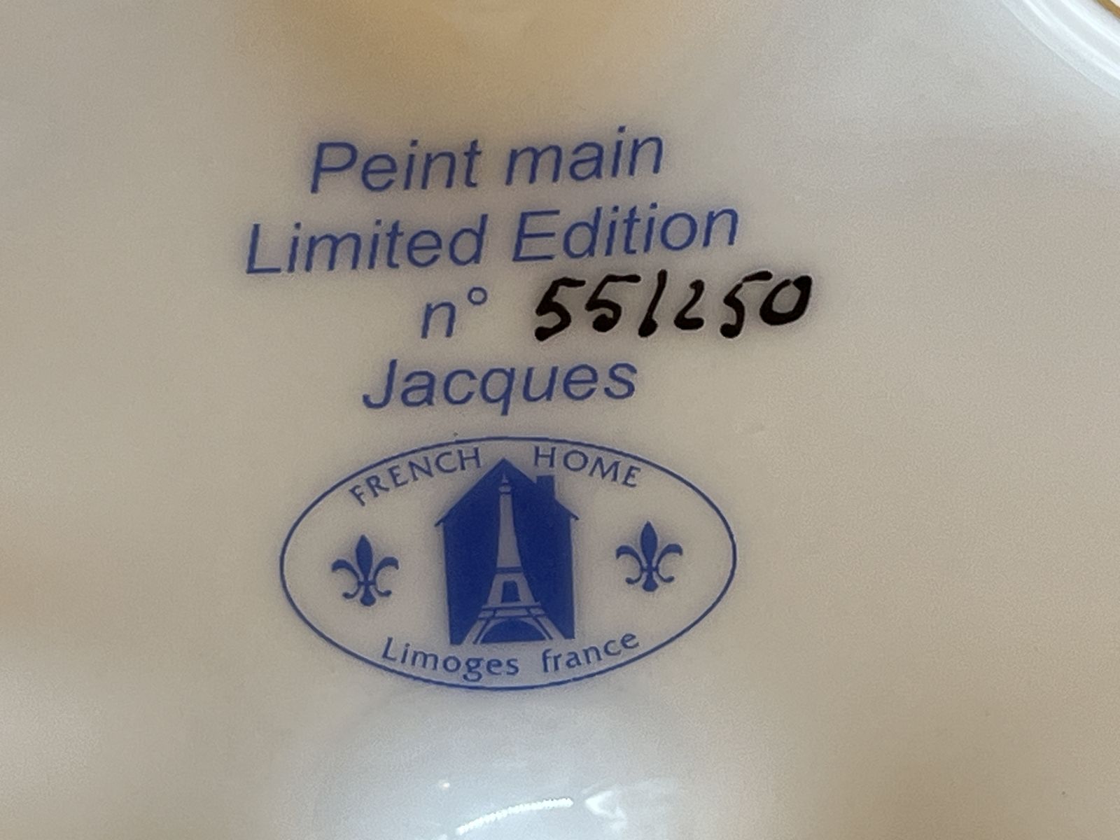 photo buy Jacques Limoges Porcelain France Limited Edition 55/250 Hinged Piano Hand Painted Trinket / Jewelry Box.