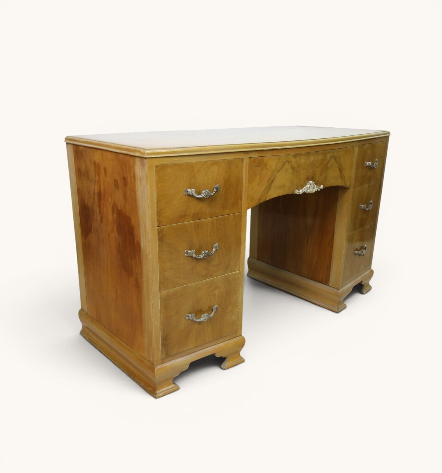 Furniture Art Deco Dressing Table And Footstool Set   Ideal For Upcycling photo