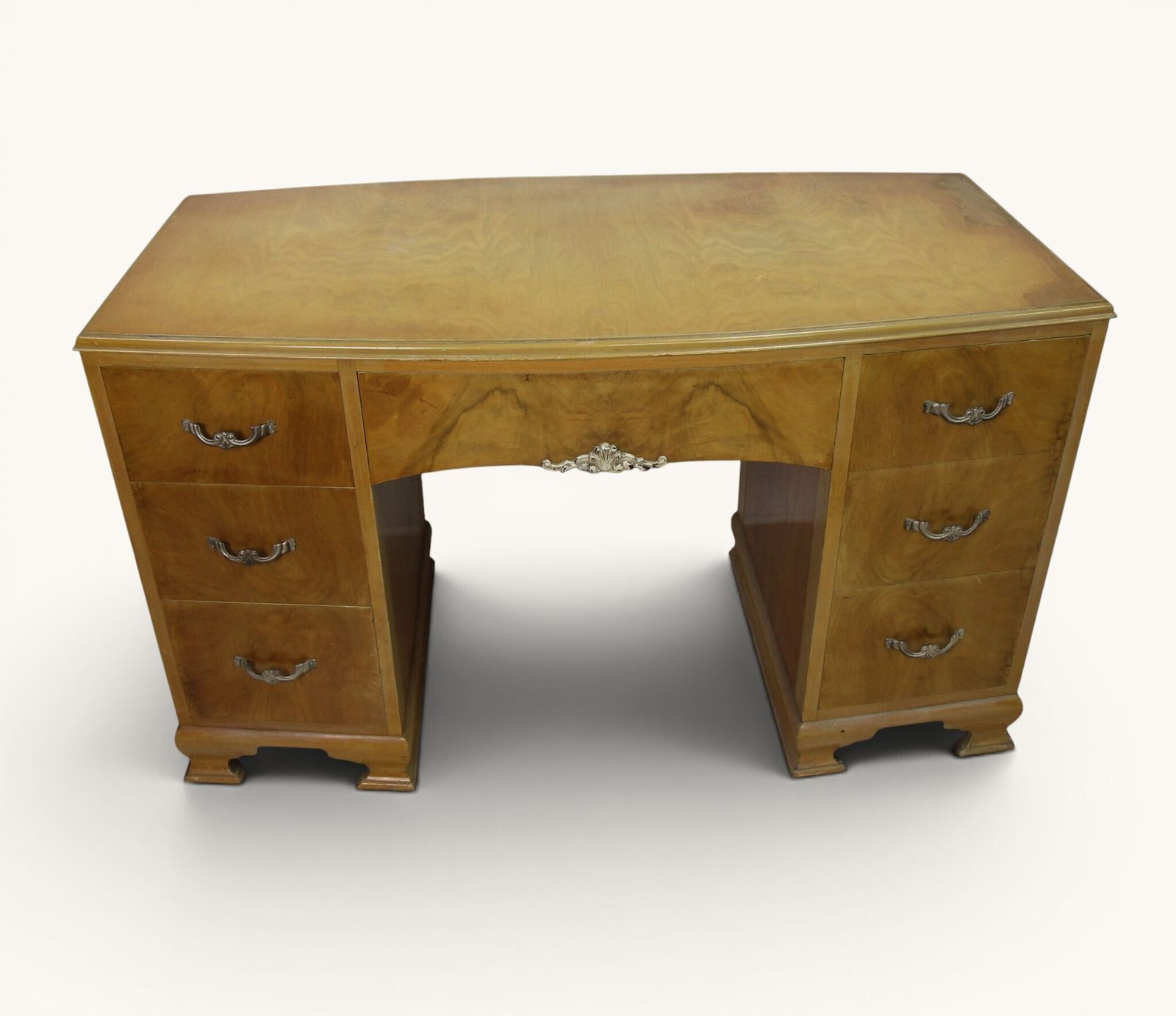 Art Deco Dressing Table And Footstool Set   Ideal For Upcycling photo 395.0