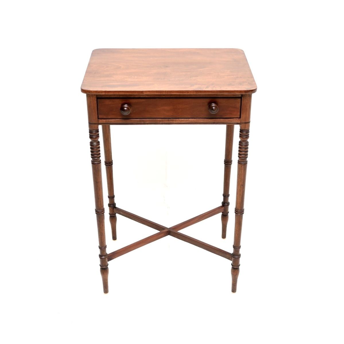 Antique Georgian Period Mahogany Side Table photo furniture
