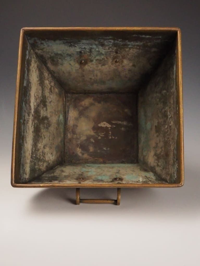 photo furniture Antique Brass Planter – Edwardian Jardinière Or Fireside Bucket