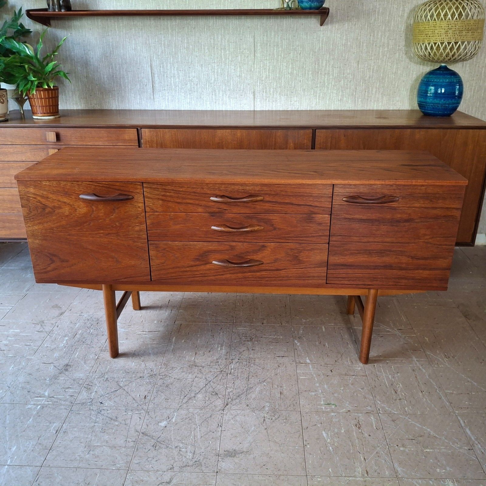 Fab Vintage Retro Mid Century Modern 1970s Avalon Small Teak Sideboard Credenza photo furniture