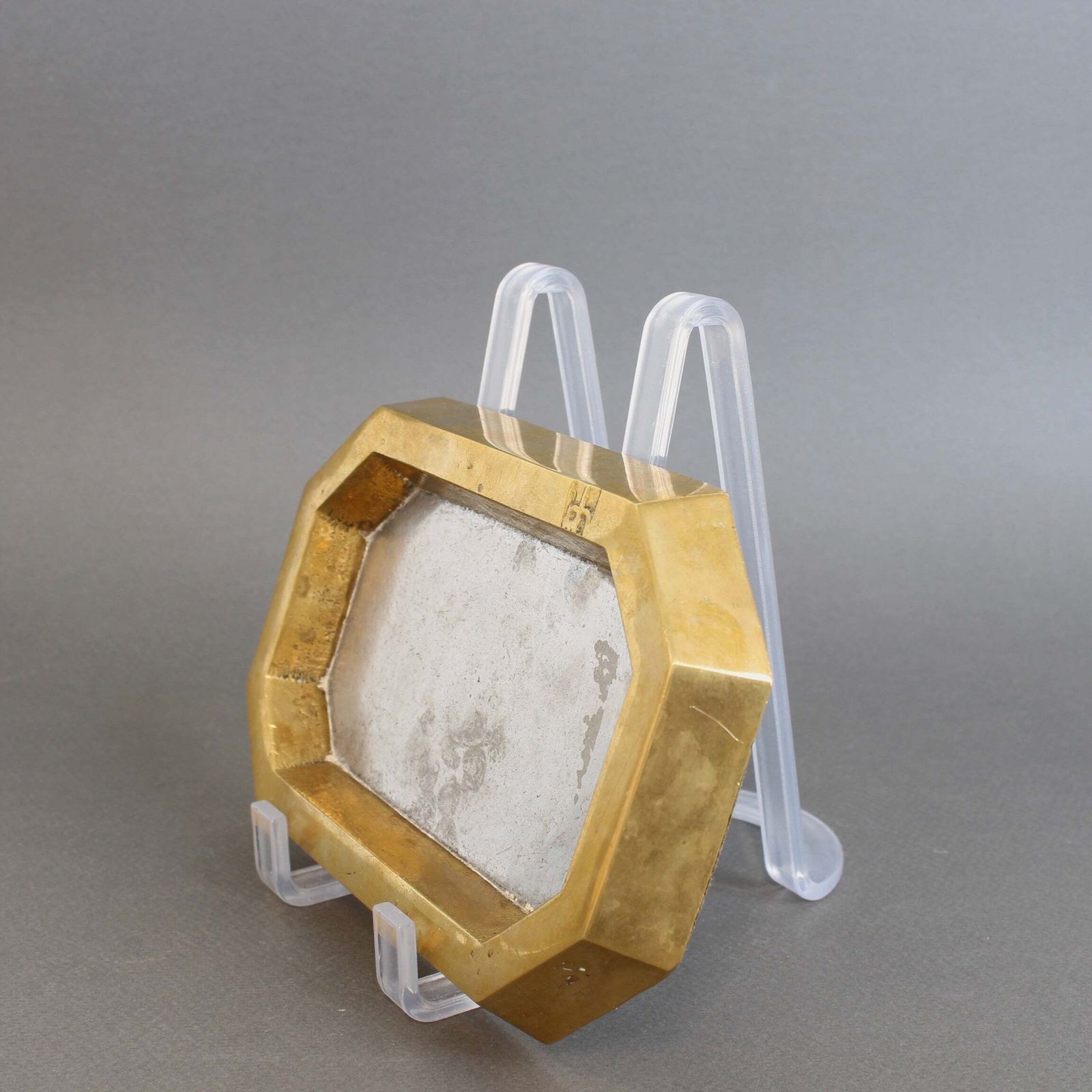Aluminium And Brass Vide Poche By David Marshall (Circa 1980s) photo for sale