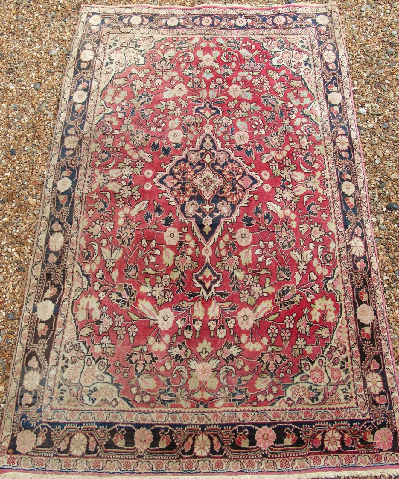 Antique Saroukh Mahal Carpet, 1920s photo furniture