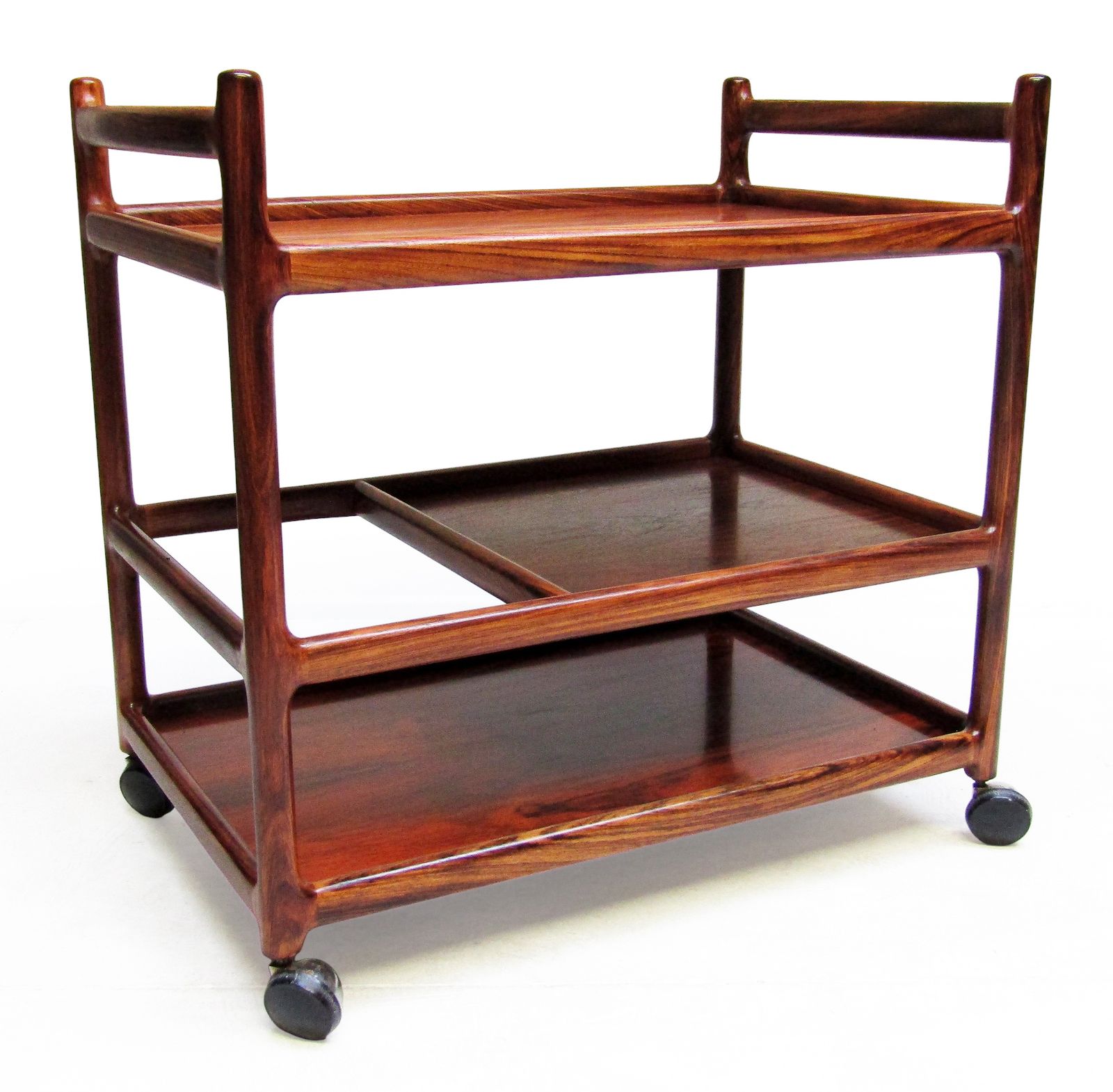 Danish Bar Cart In Rosewood By Henning Korch For Cfc Silkeborg photo vinterior