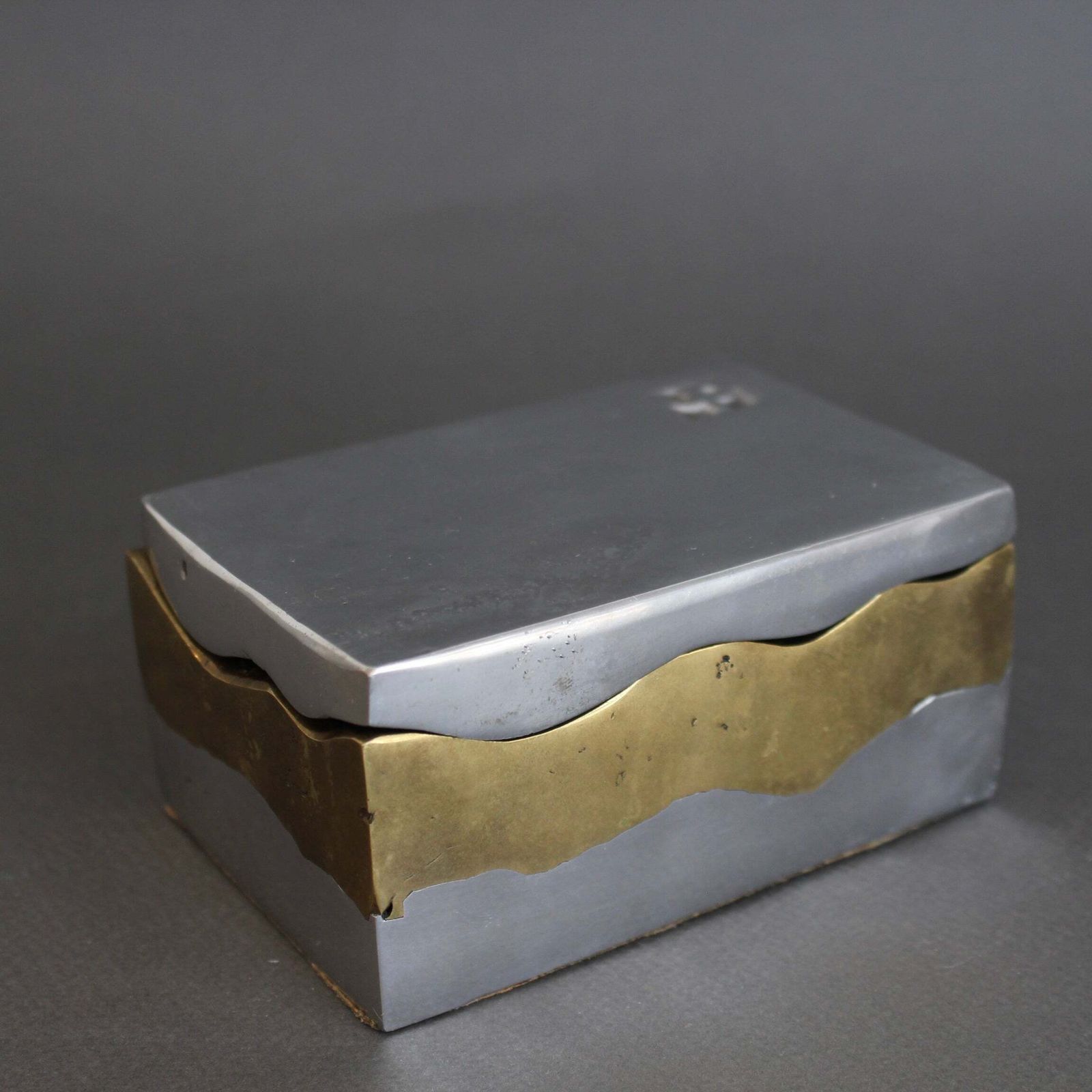 Brutalist Aluminium And Brass Box By David Marshall (Circa 1980s) photo 540.0