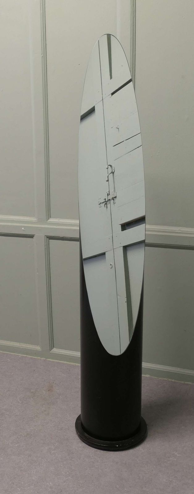Space Age Retro Design “Lipstick Floor Mirror” After Roger Lecal A Great Piece photo furniture