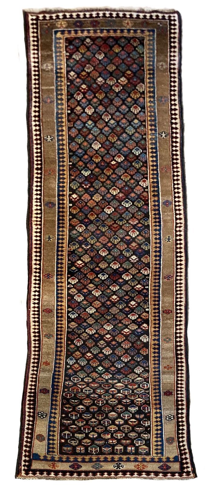 Antiek Koerdisch loper 2,97 m x 0,93 m