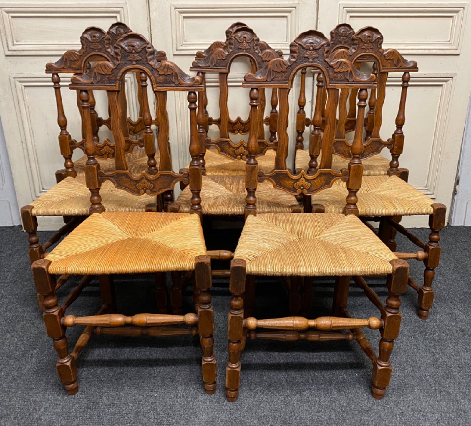 Set 8 French Farmhouse Dining Chairs photo buy