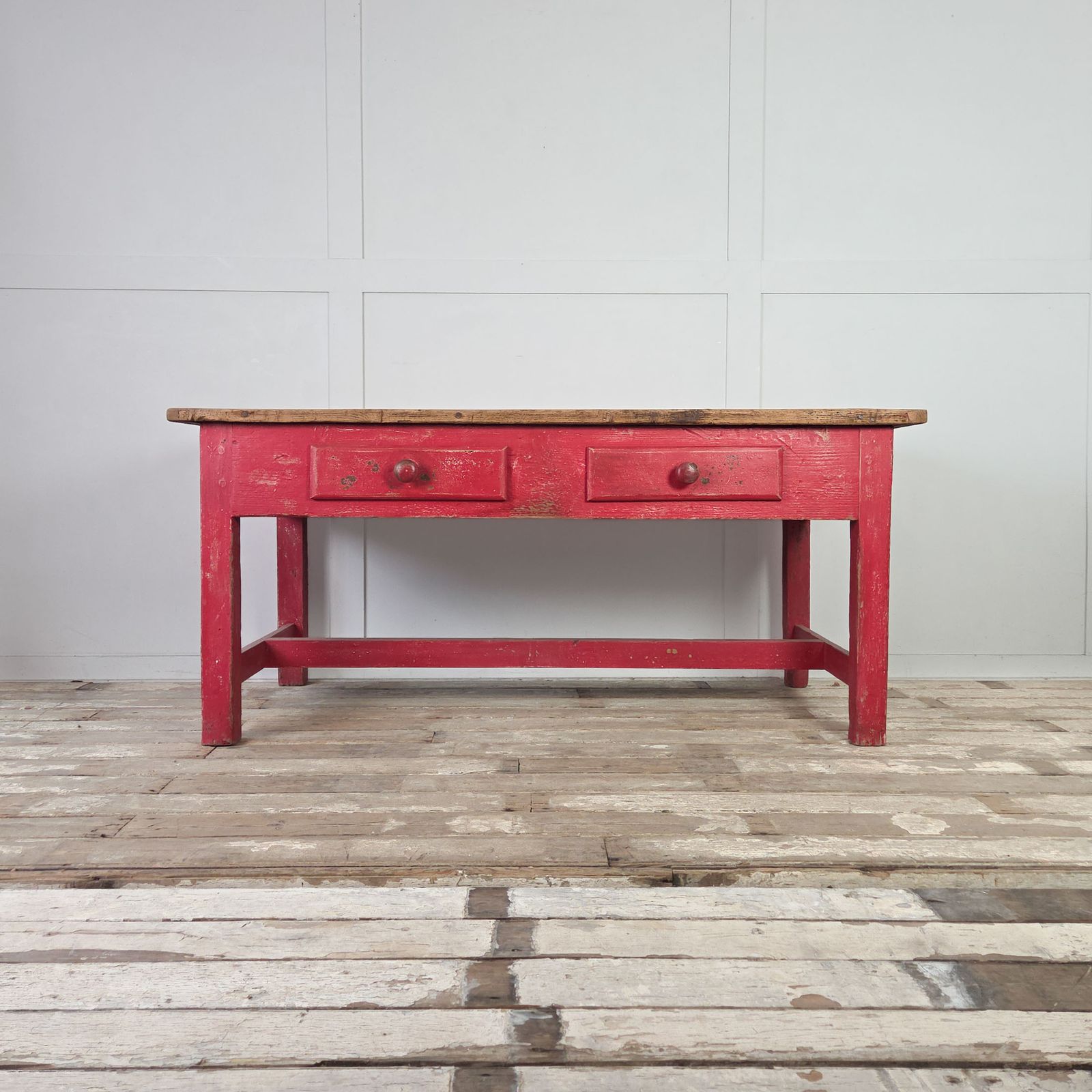 Antique Pine Farmhouse Table, 1900s photo furniture