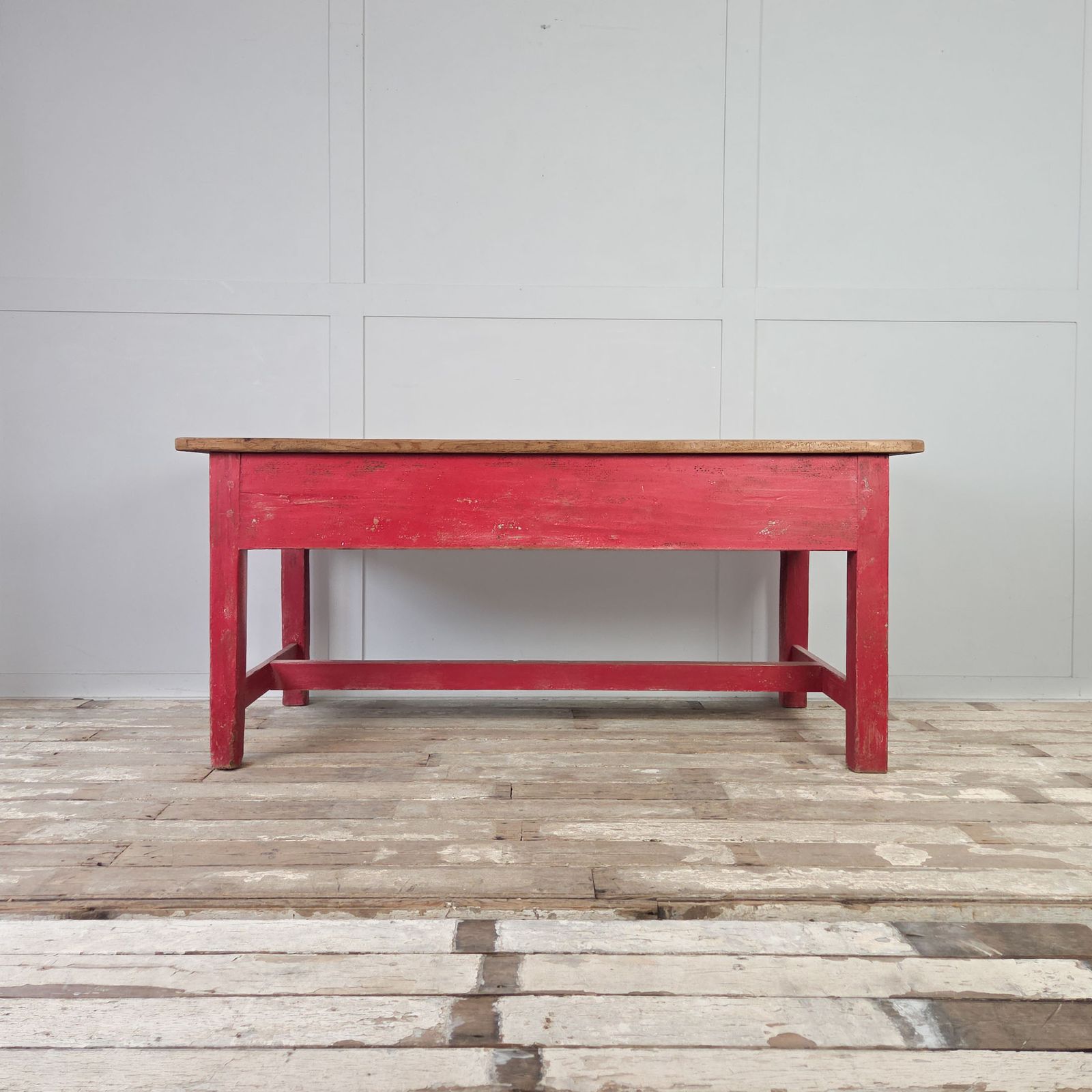 1750.0 Antique Pine Farmhouse Table, 1900s photo