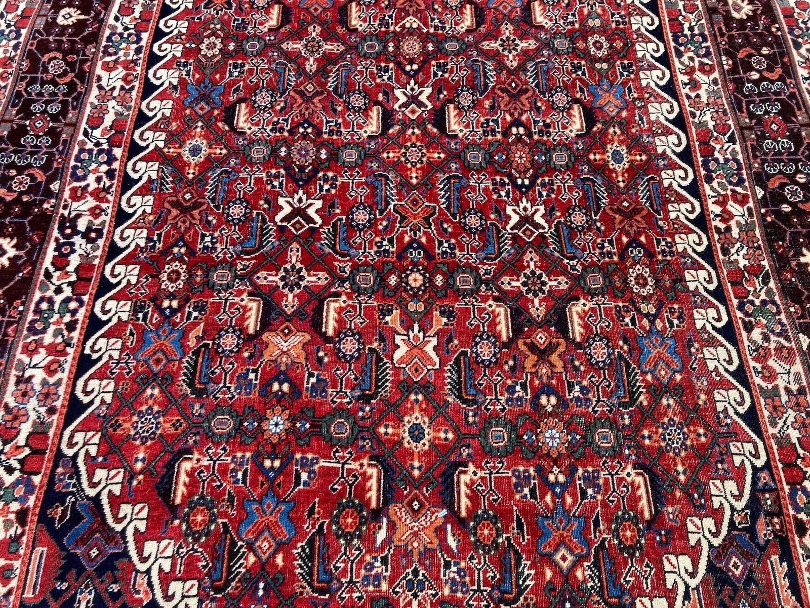 Antique Qashqai Rug 2.61m X 1.65m photo vintage