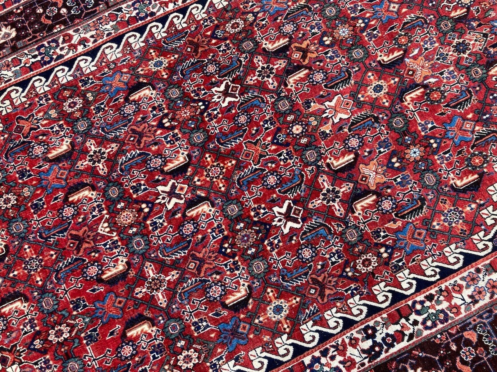 Textiel Antiek Qashqai Tapijt 2,61m x 1,65m photo