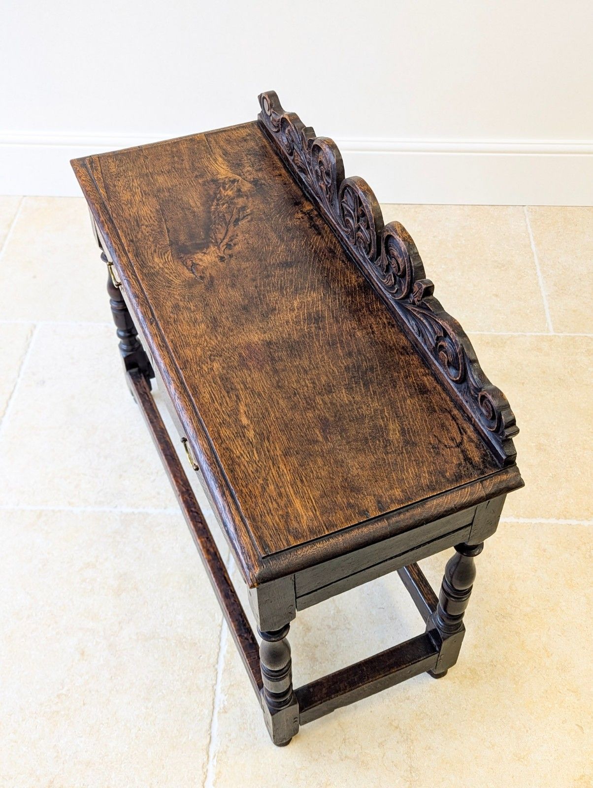 Antique Late Victorian Oak Side Table C.1890 photo 695.0