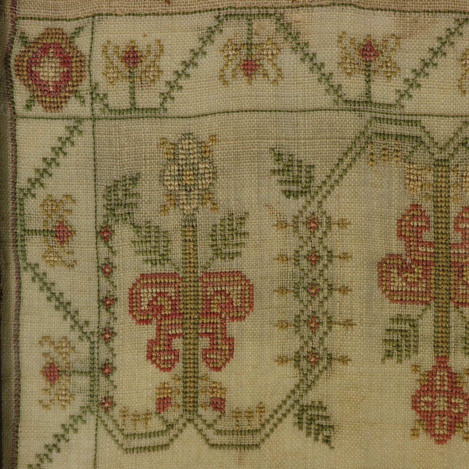 Antiek Schots borduurwerk, 1805, door Eliza McKune photo Kunst