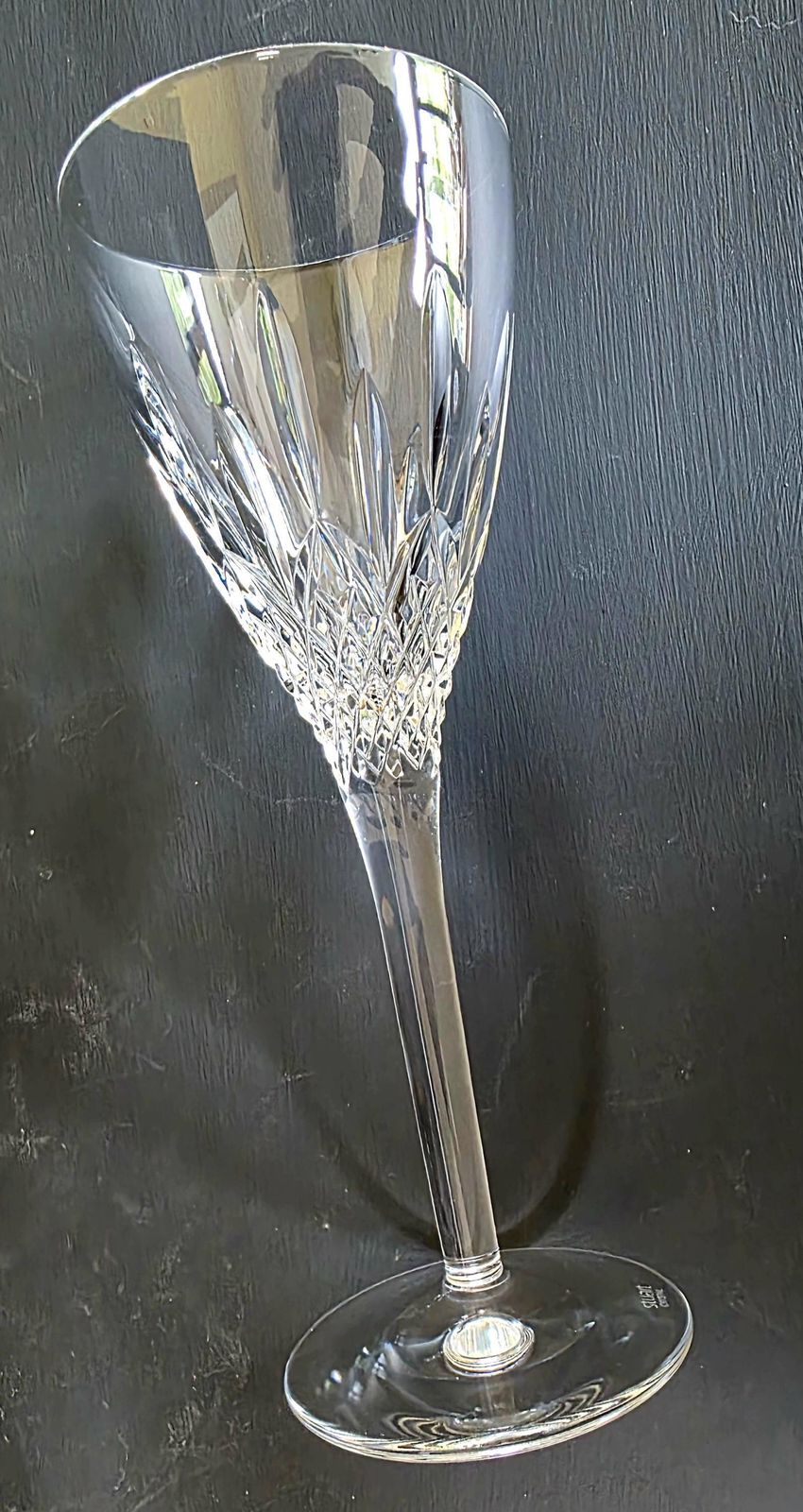 4 Vintage Stuart Crystal Madison Cut Wine Glasses photo for sale