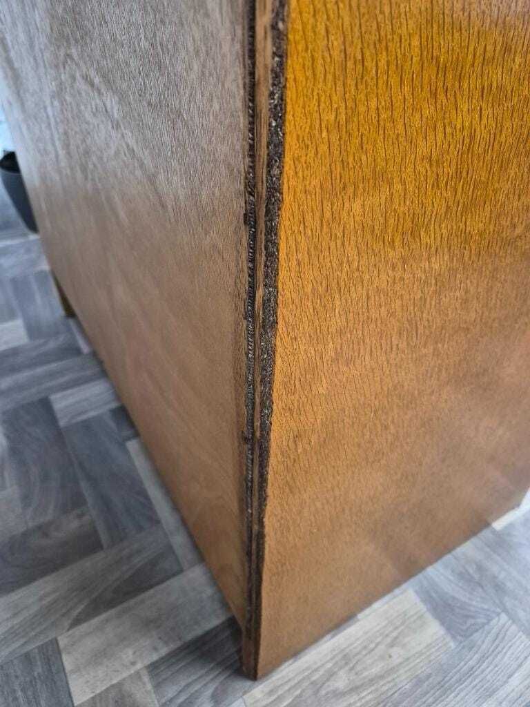 photo for sale Vintage Mid Century G Plan Brandon Oak & White Chest Of 4 Drawers