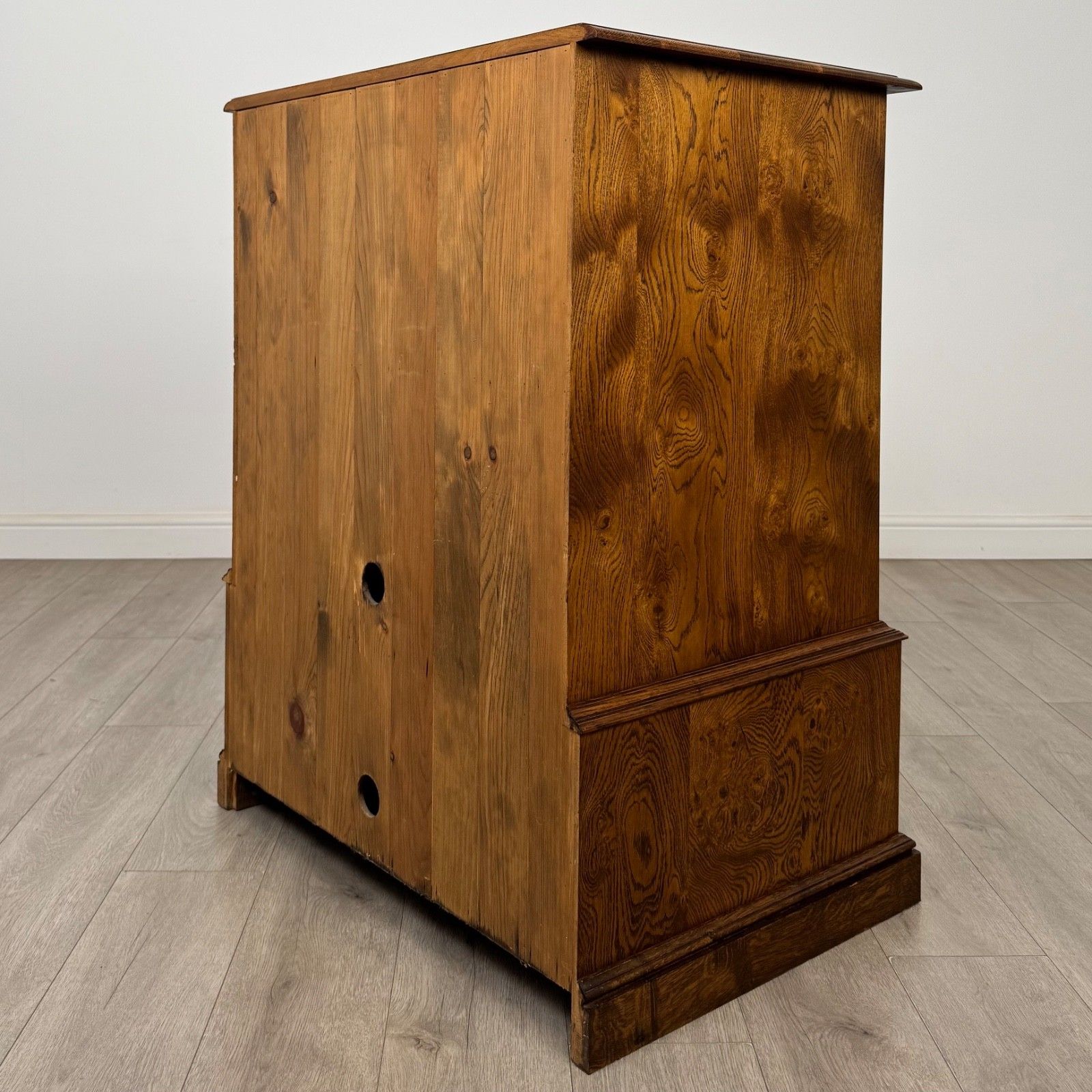 Antique 20th Century Fine Quality Cupboard In Burr Oak ( Af 5818 ) photo buy