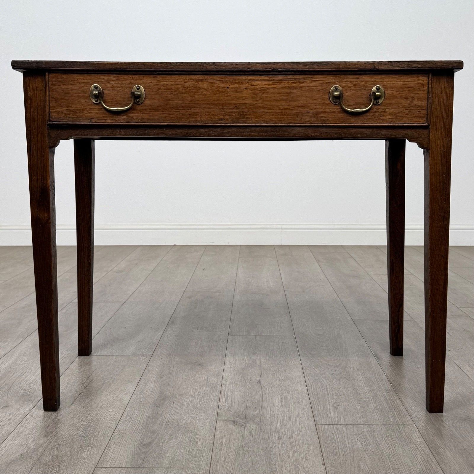 Antique 18th Century Georgian Writing Table In Oak ( Af 5759 )