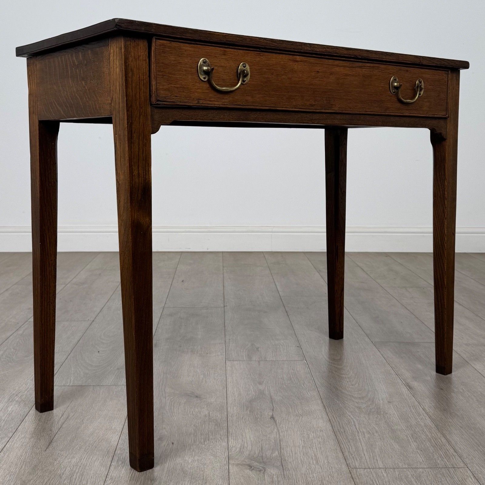 Antique 18th Century Georgian Writing Table In Oak ( Af 5759 ) photo vintage
