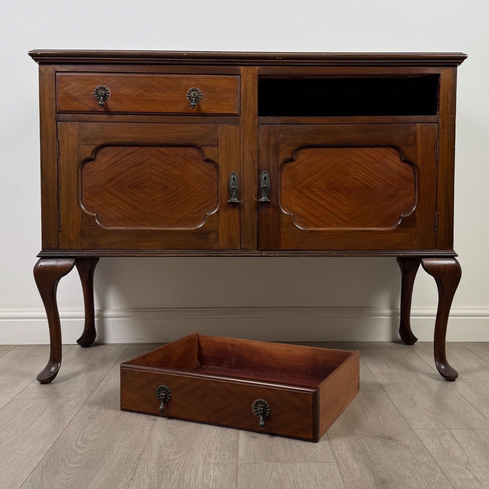 Furniture Antique 20th Century Edwardian Sideboard In Mahogany ( Af 5762 ) photo