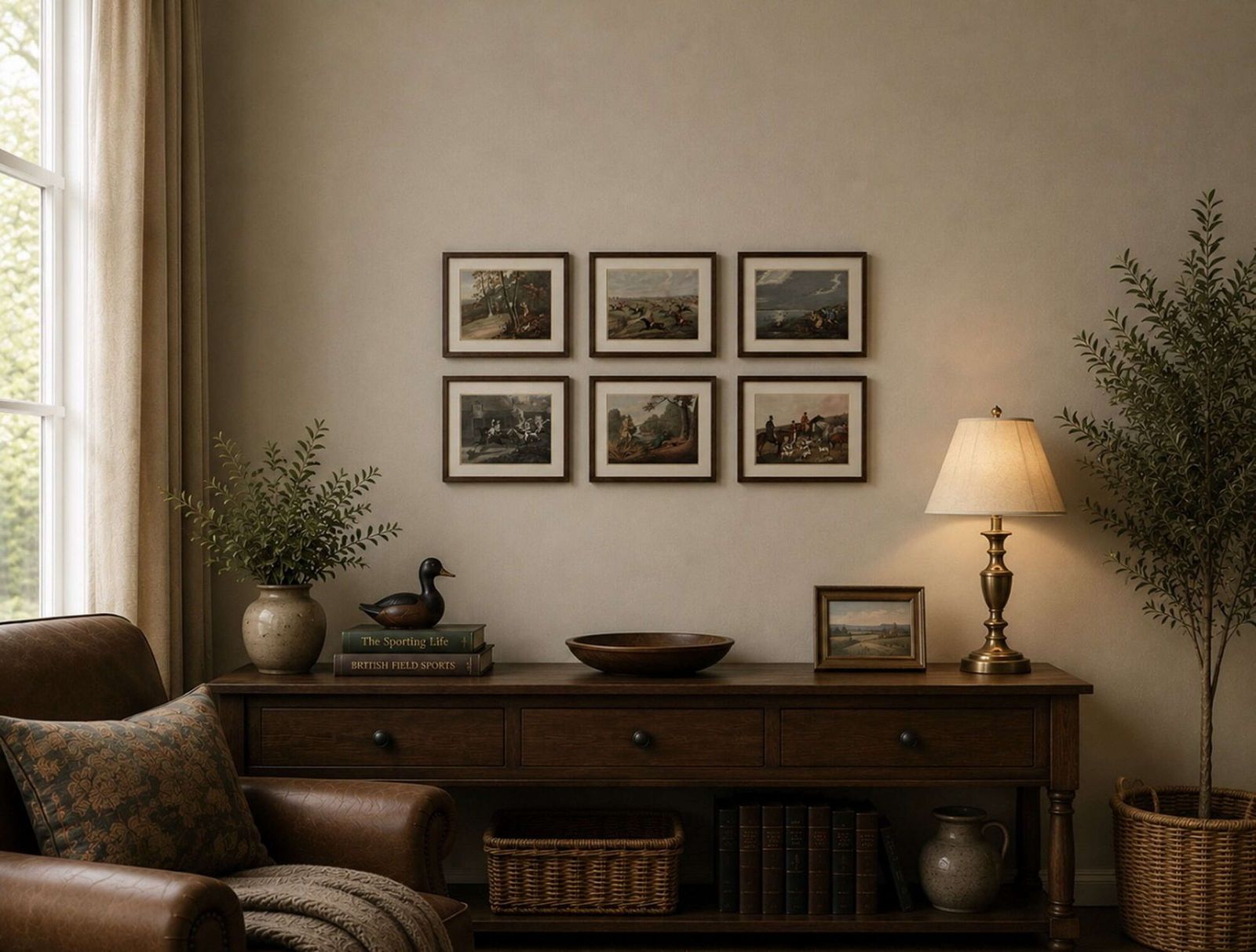A Set Of Six Sporting Prints By Henry Alken 1929 photo furniture