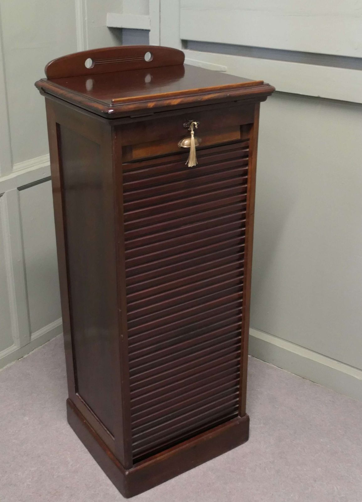Victorian Pedestal Filing Cabinet, Reception Desk Greeter This Is A Very Versatile Piece