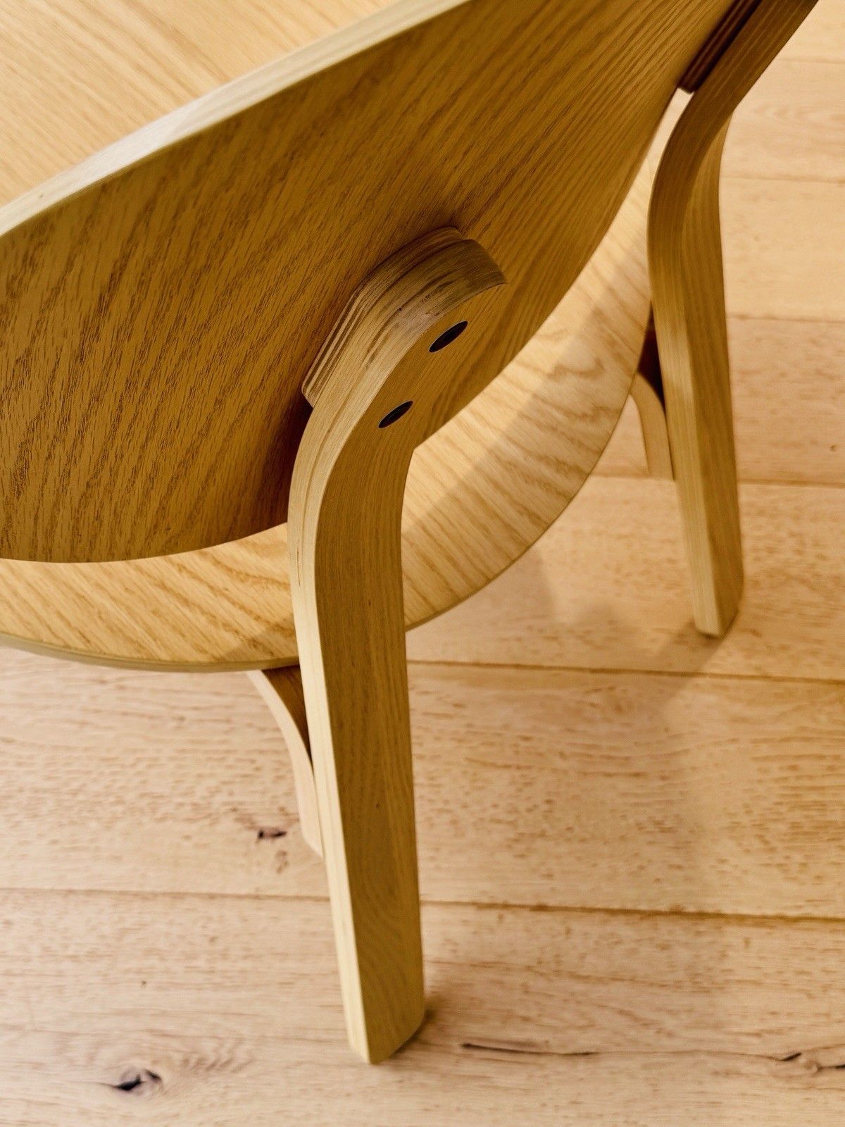 photo vinterior Ikea Fröset Easy Chair, White Stained Oak Veneer Vgc
