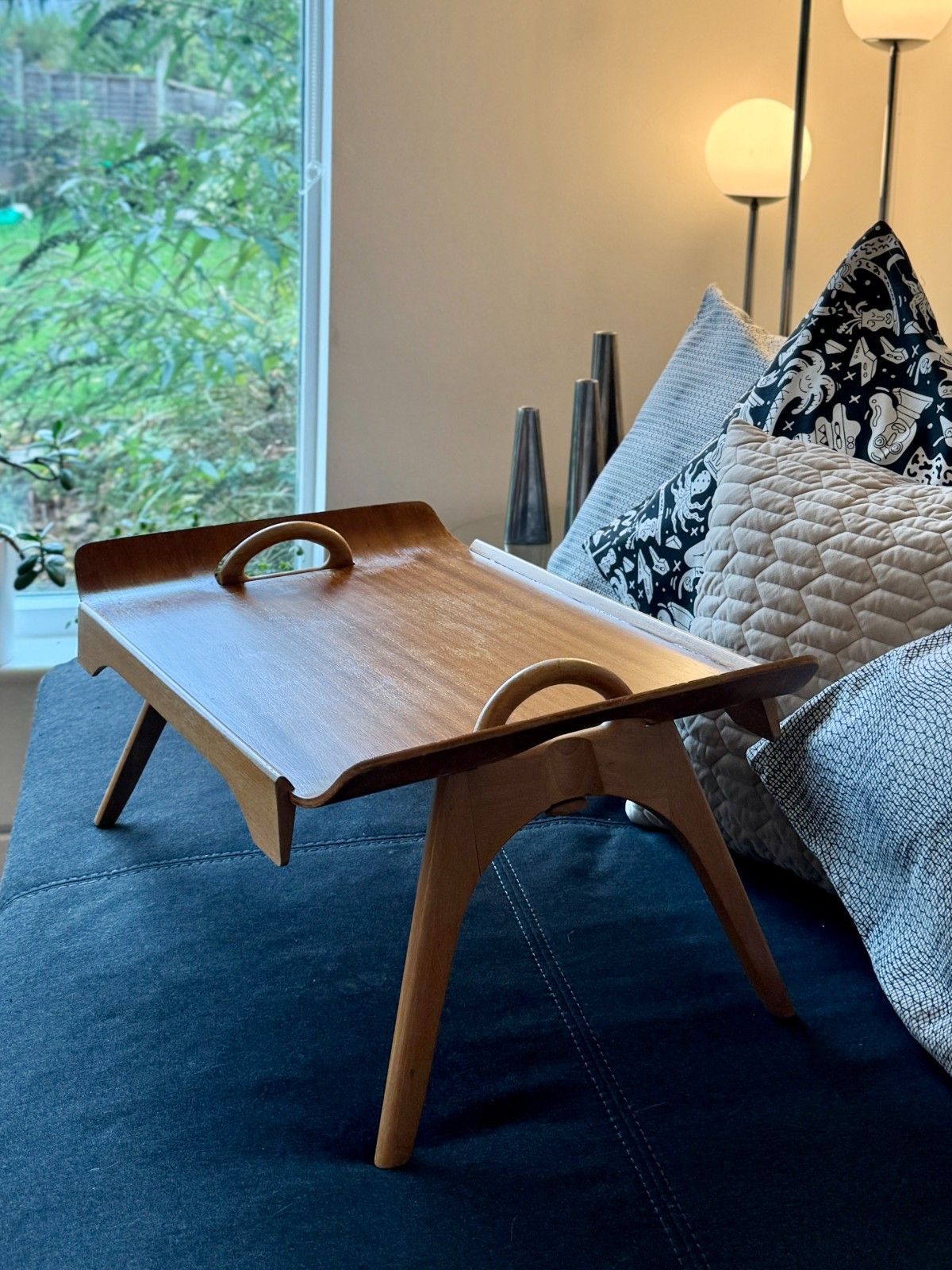 Mid Century Centurion Folding Bed Tray Table By Paragon 1950s photo 60.0