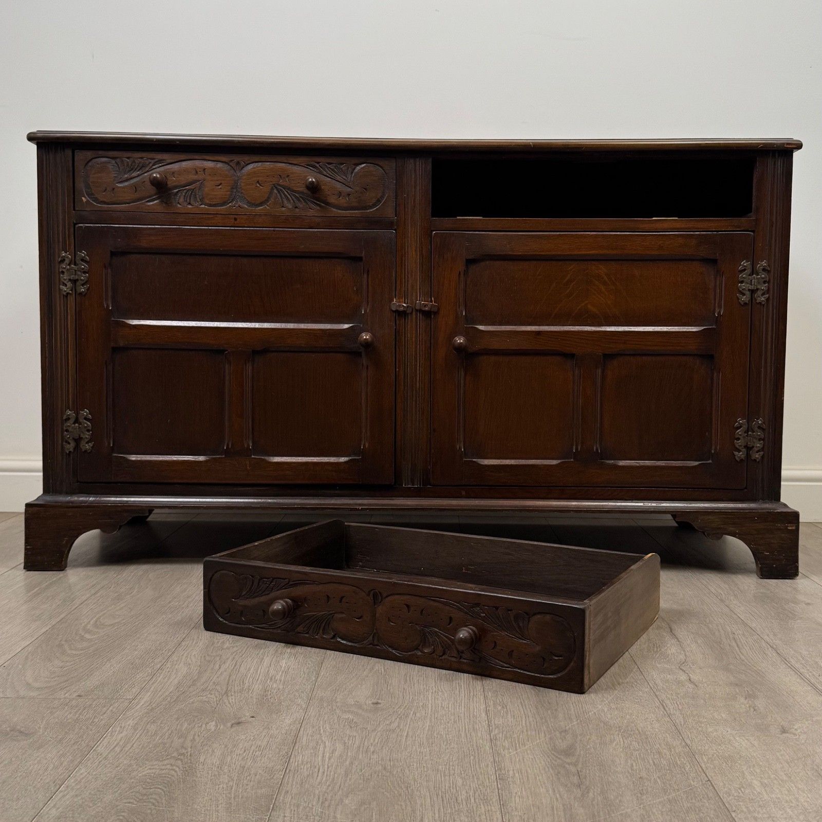 Furniture Antique 20th Century Good Quality Sideboard In Oak ( Af 5830 ) photo