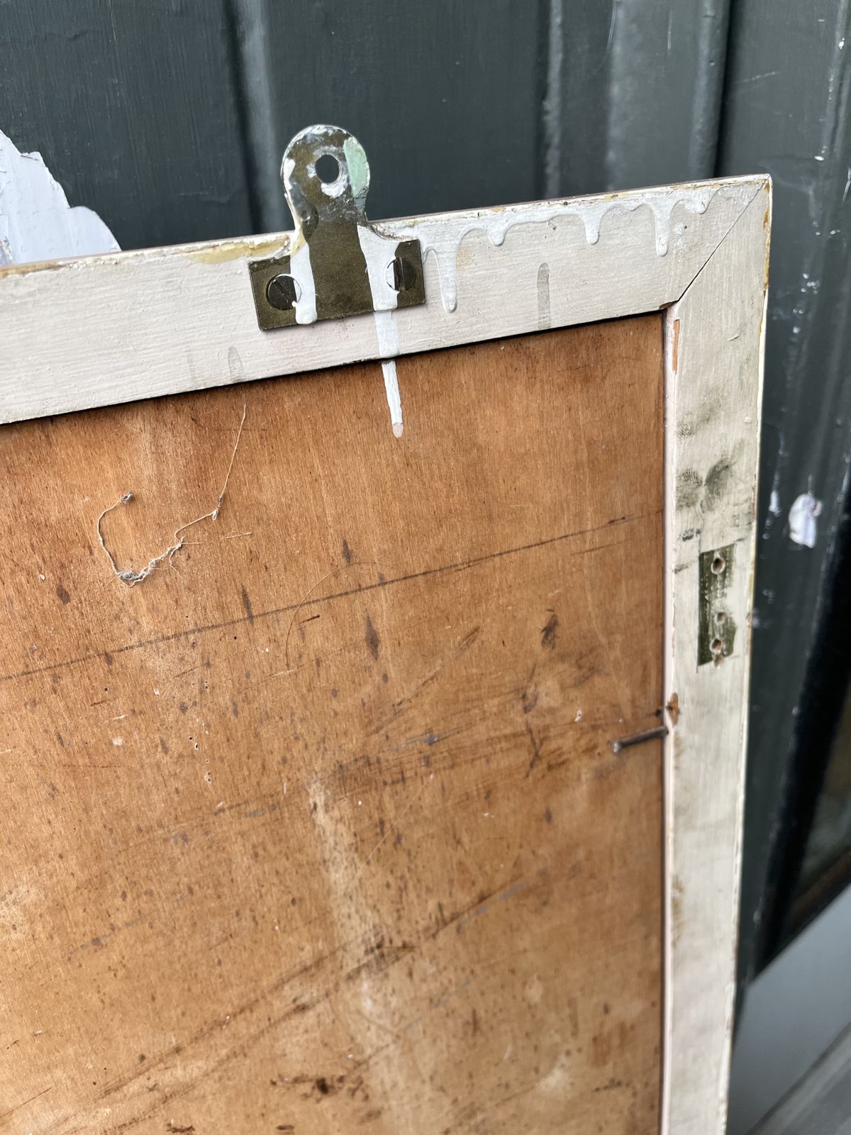 Home Decor 1950’s Pine Rectangular Shop Mirror photo