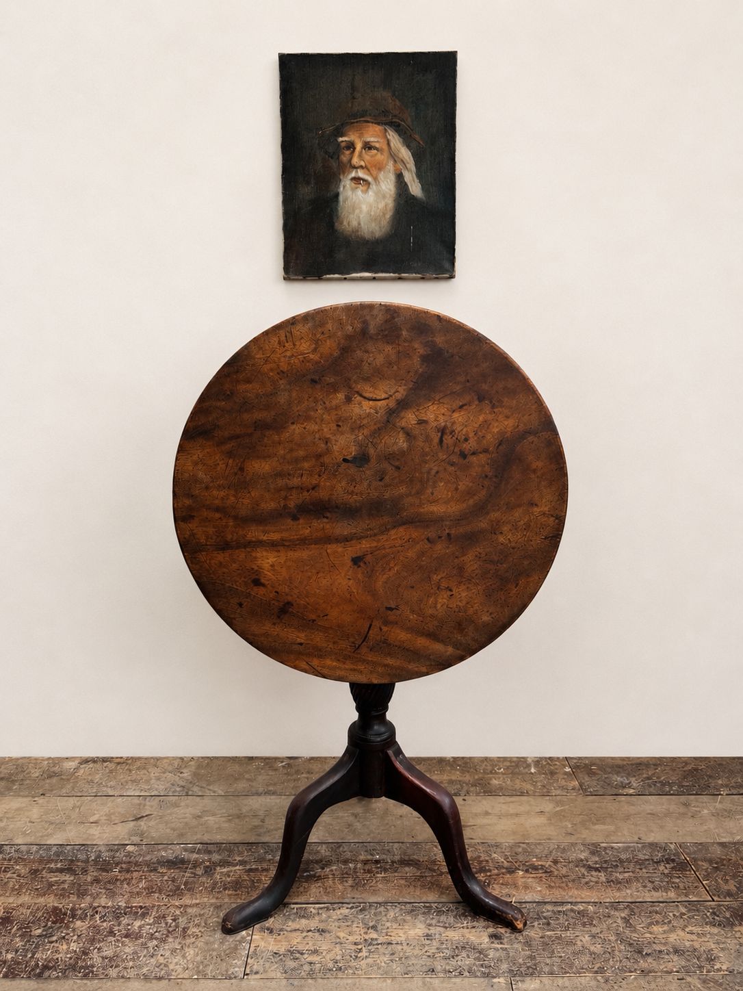 Georgian Antique Mahogany Tilt Top Table photo furniture