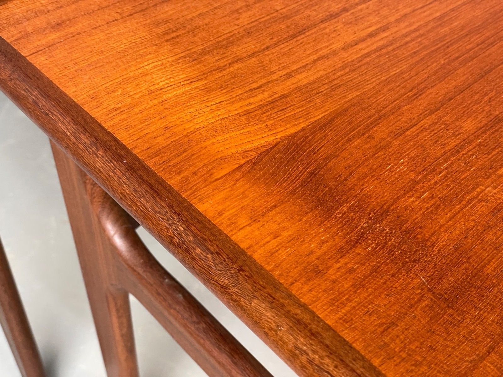 Vintage Teak Nesting Tables By Poul Hundevad Danish Mid Century Pair Eb12281 photo vintage
