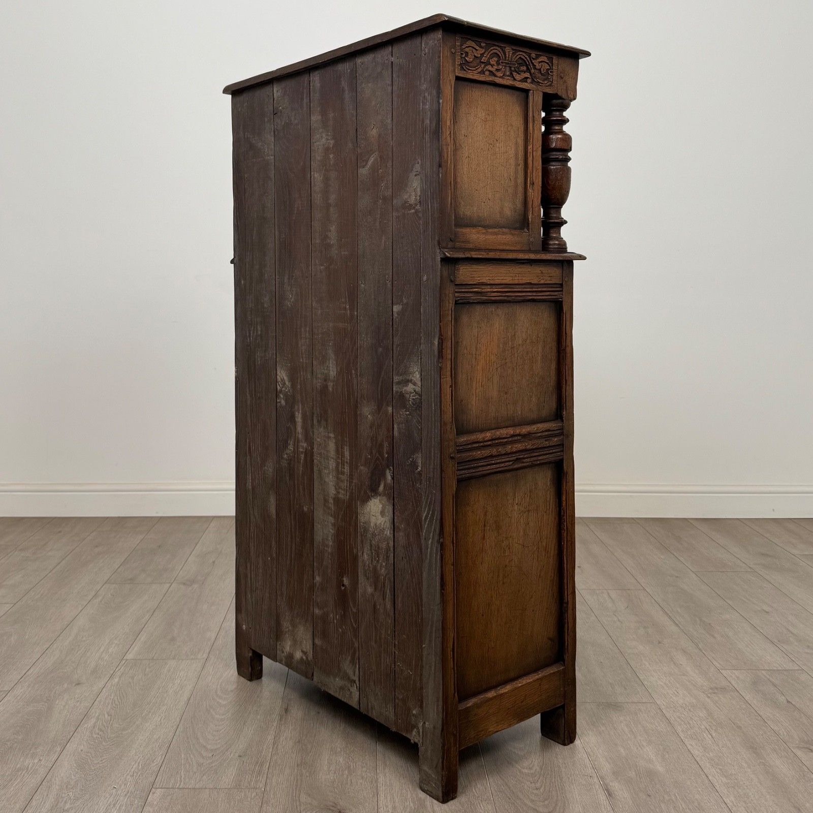 Antique 20th Century Narrow Court Cupboard In Oak ( Af 5856 ) photo buy