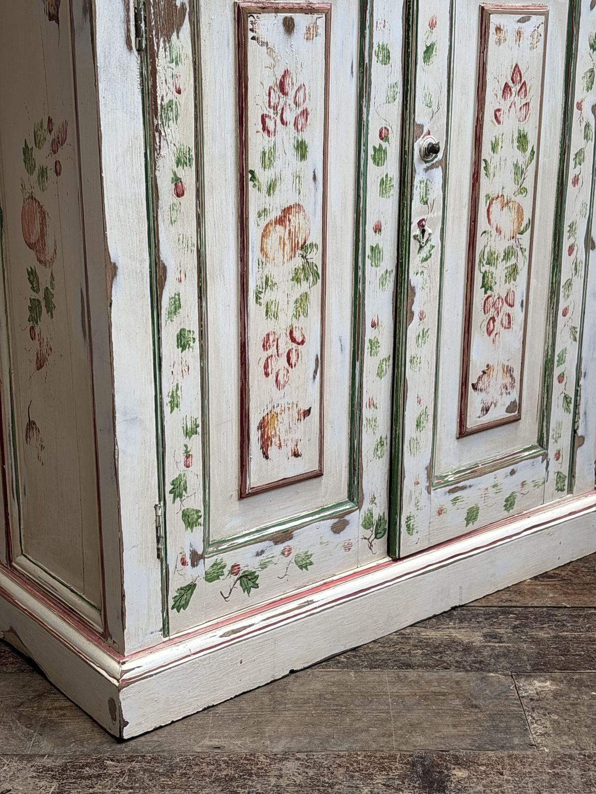 Antique Original Painted Cupboard Sideboard photo buy