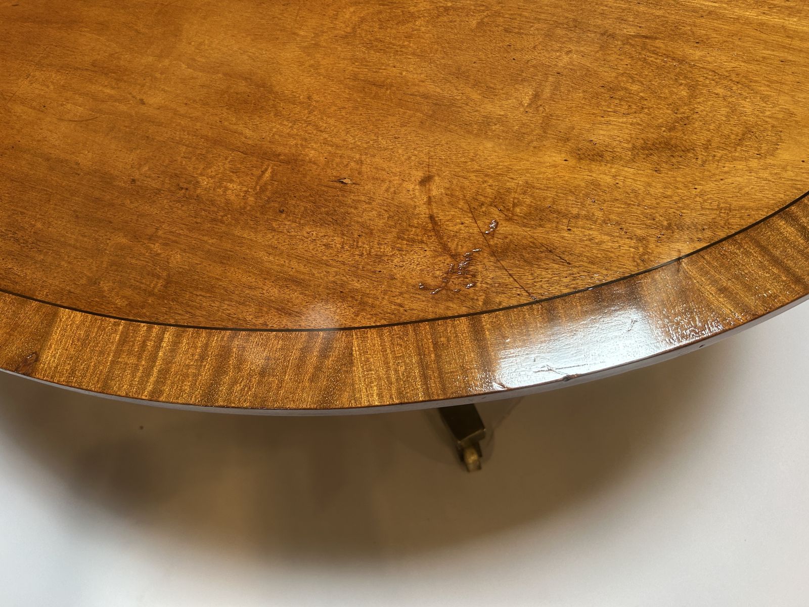 Antique Mahogany Oval Coffee Table photo furniture