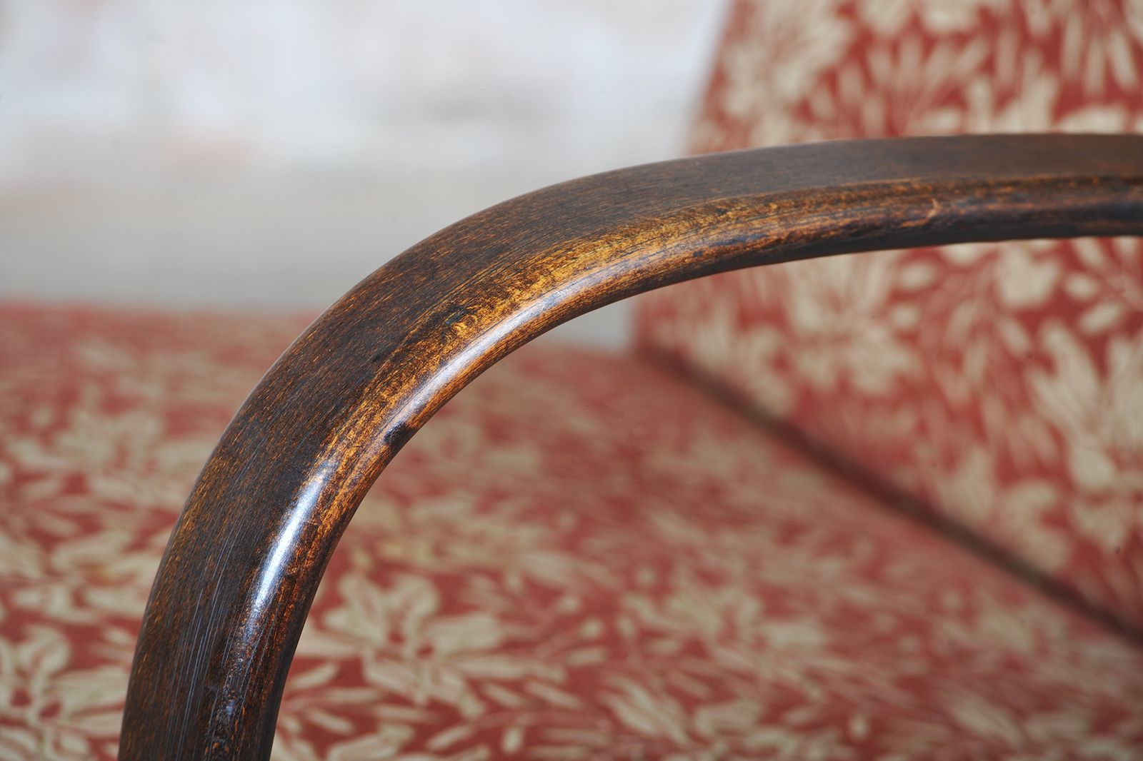Furniture Original Art Deco Armchair, By J. Halabala For Up Zavody, Beech, Czech, 1930s photo
