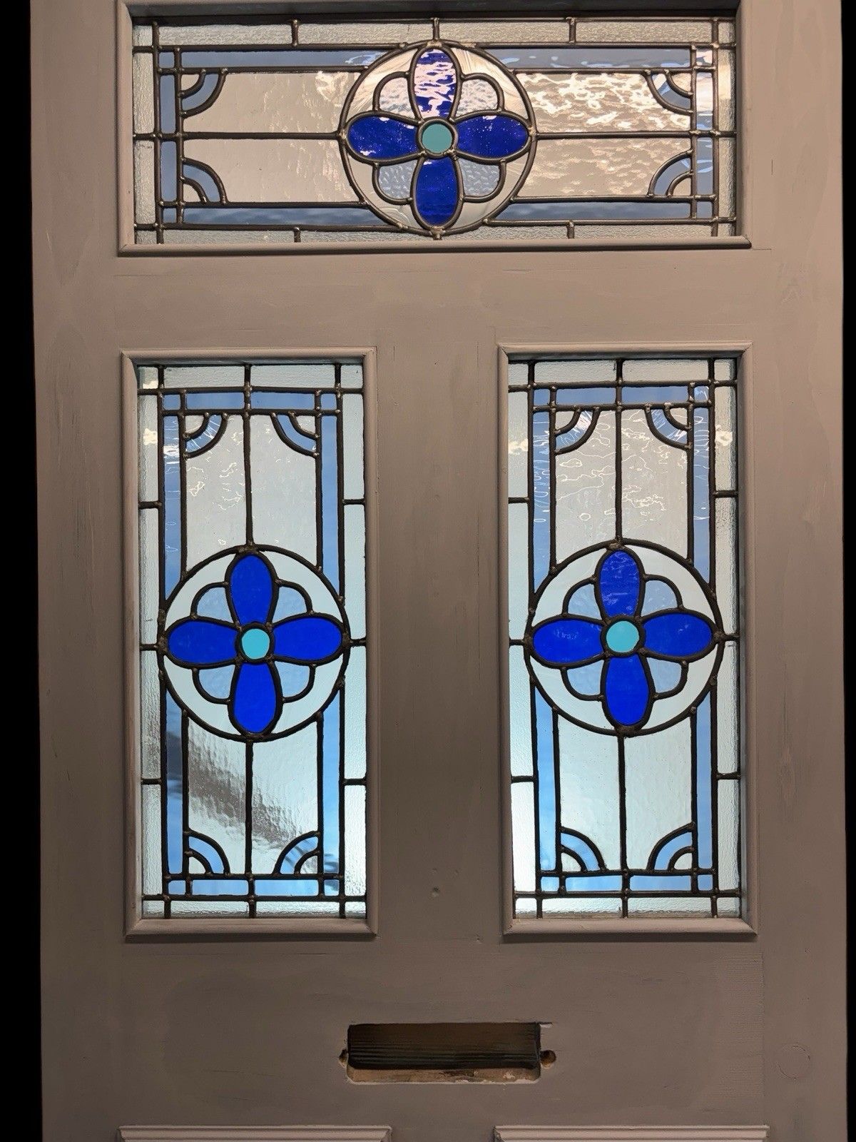 Large Victorian Stained Glass Front Door Period Old Reclaimed Antique Lead Wood photo 3481.0