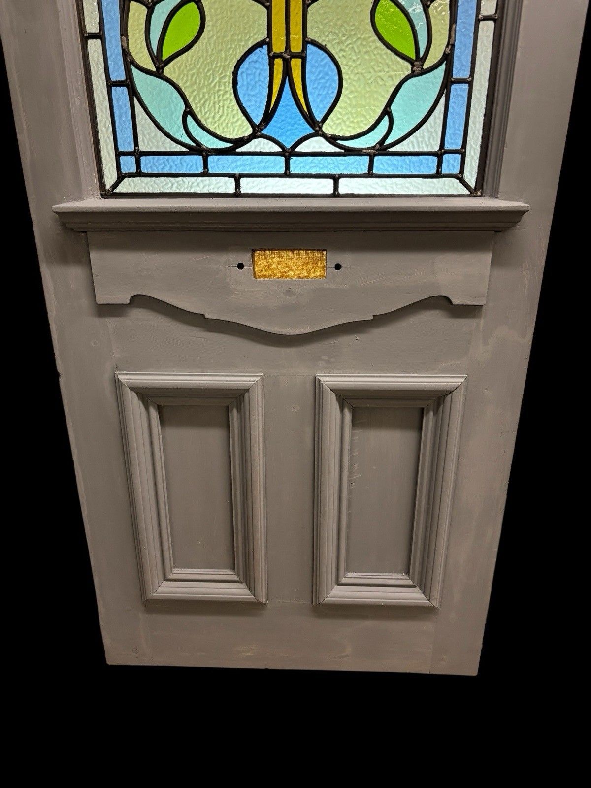 Victorian Edwardian Stained Glass Front Door Period Reclaimed Antique Refurb Old photo vinterior