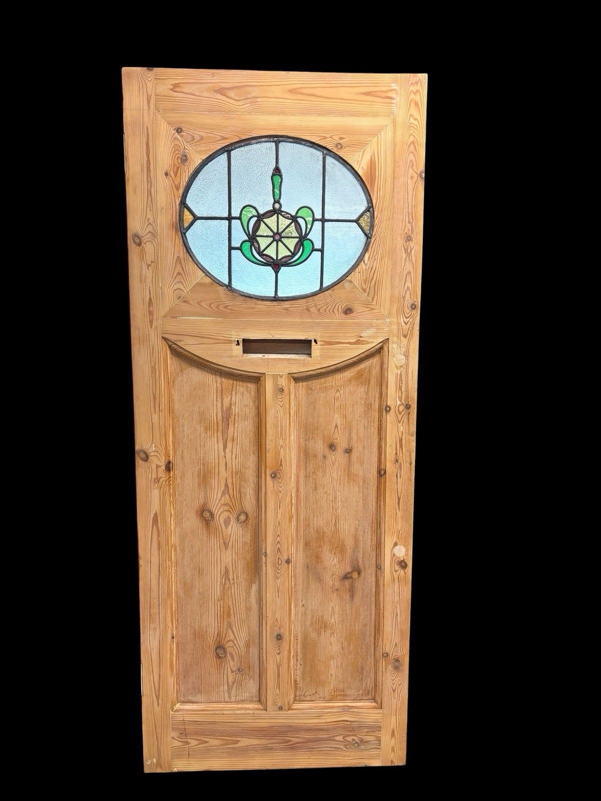 Art Deco Front Door Period Stained Glass Old Reclaimed Antique Lead Wood 20s 30s photo buy