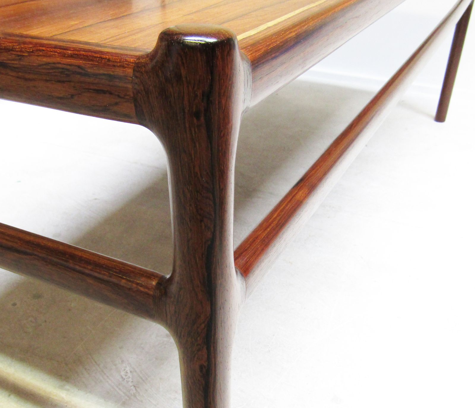 photo for sale Long Danish Coffee Table In Rosewood By Henning Korch For Cfc Silkeborg