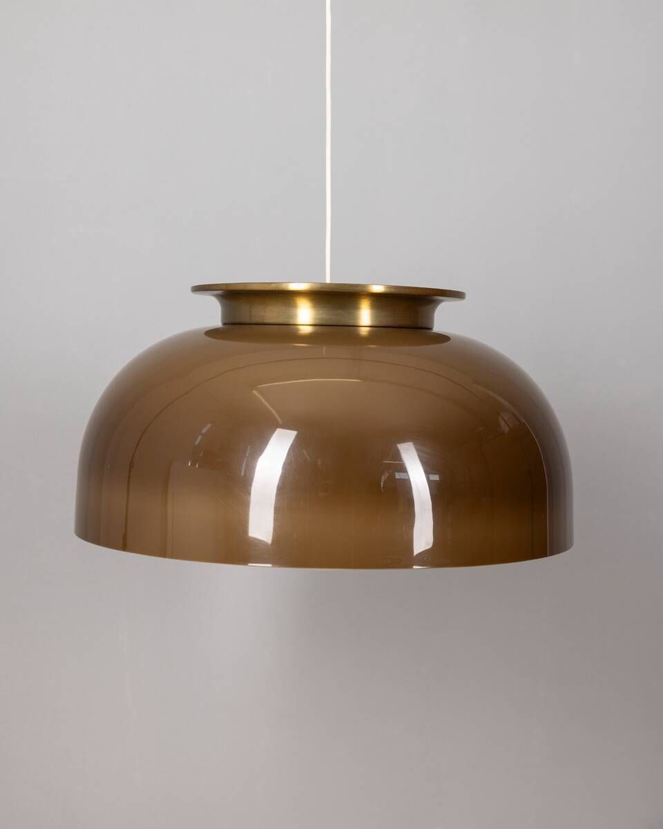Vintage 1970s Brown Plastic Chandelier, Designed By Massoni For Harvey Guzzini photo furniture