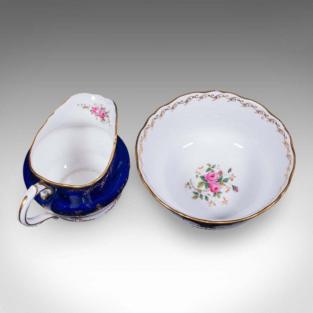 28 Piece Antique 8 Person Afternoon Tea And Tiffin Set English Ceramic Victorian photo vinterior