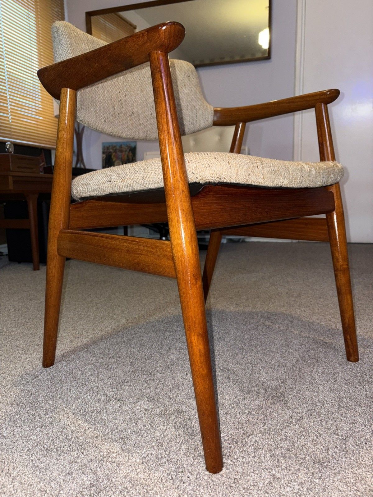 Mid Century Danish Teak Glostrup Dining/Desk Armchair G Plan Era Retro Mcm photo furniture